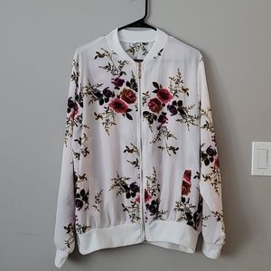 Sheer floral jacket